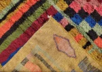 Rainbow checkered Azilal rug