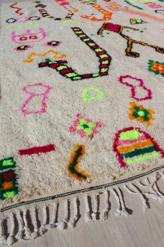 Symbolic Hand-Knotted Floor Art